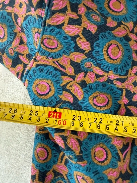 Natural Life Women’s Large Selah Printed Pullover Boho Sweatshirt Blue Boxy E30 - Picture 3 of 5